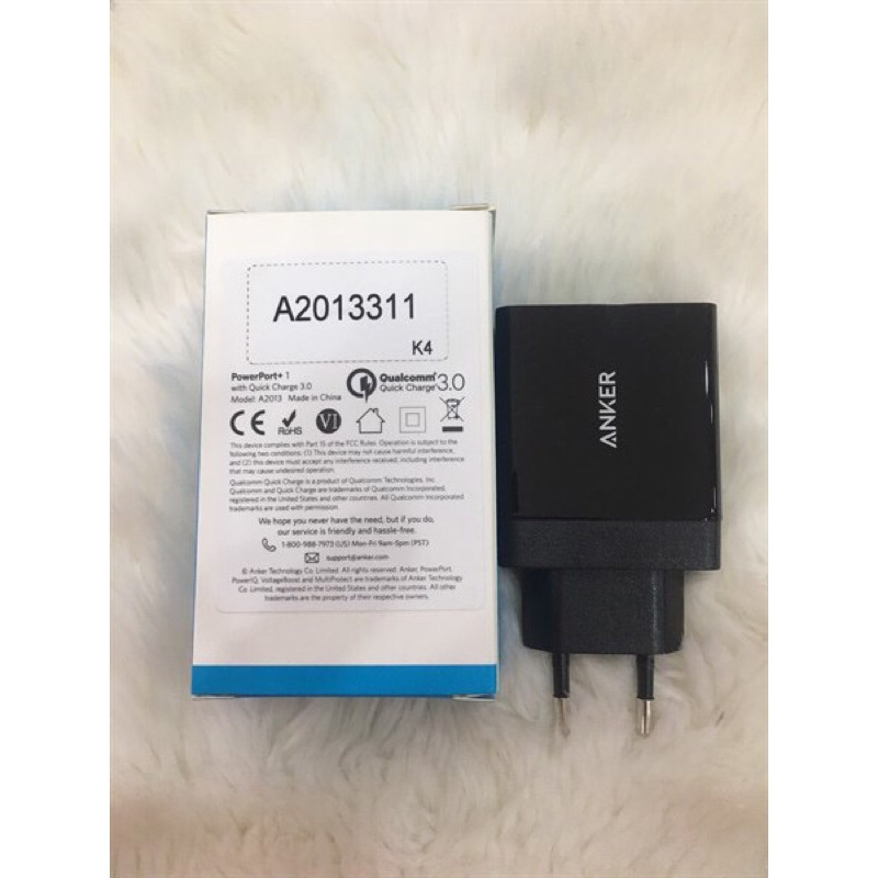 Củ sạc ANKER A2013 PowerPort Quick Charge 3.0 USB BM-05866