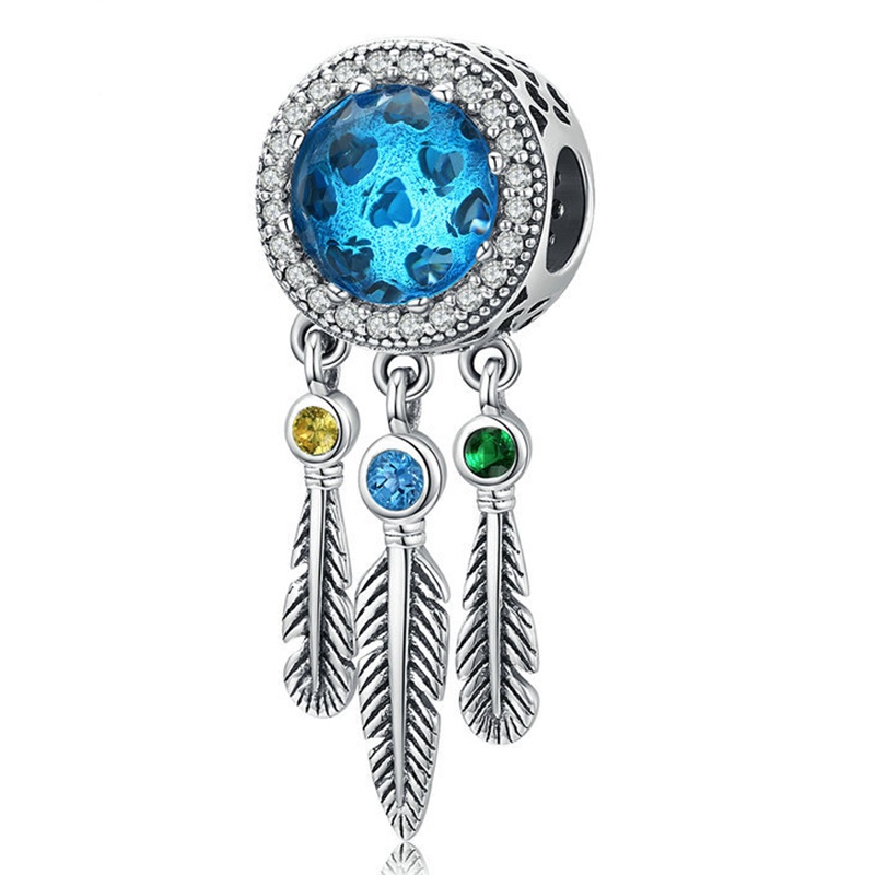 Hạt Charm Màu Bạc Murano Thời Trang Dành Cho Nam Và Nữ