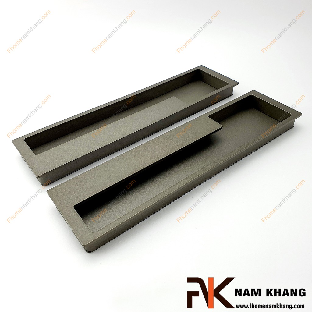 Tay nắm âm tủ màu xám NK438-192X