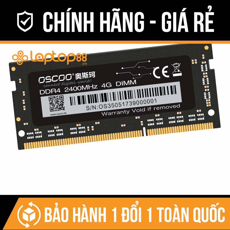 Bộ nhớ Ram Laptop OSCOO DDR4 bus 2400 | 2666 Mhz- Hàng chính hãng | WebRaoVat - webraovat.net.vn