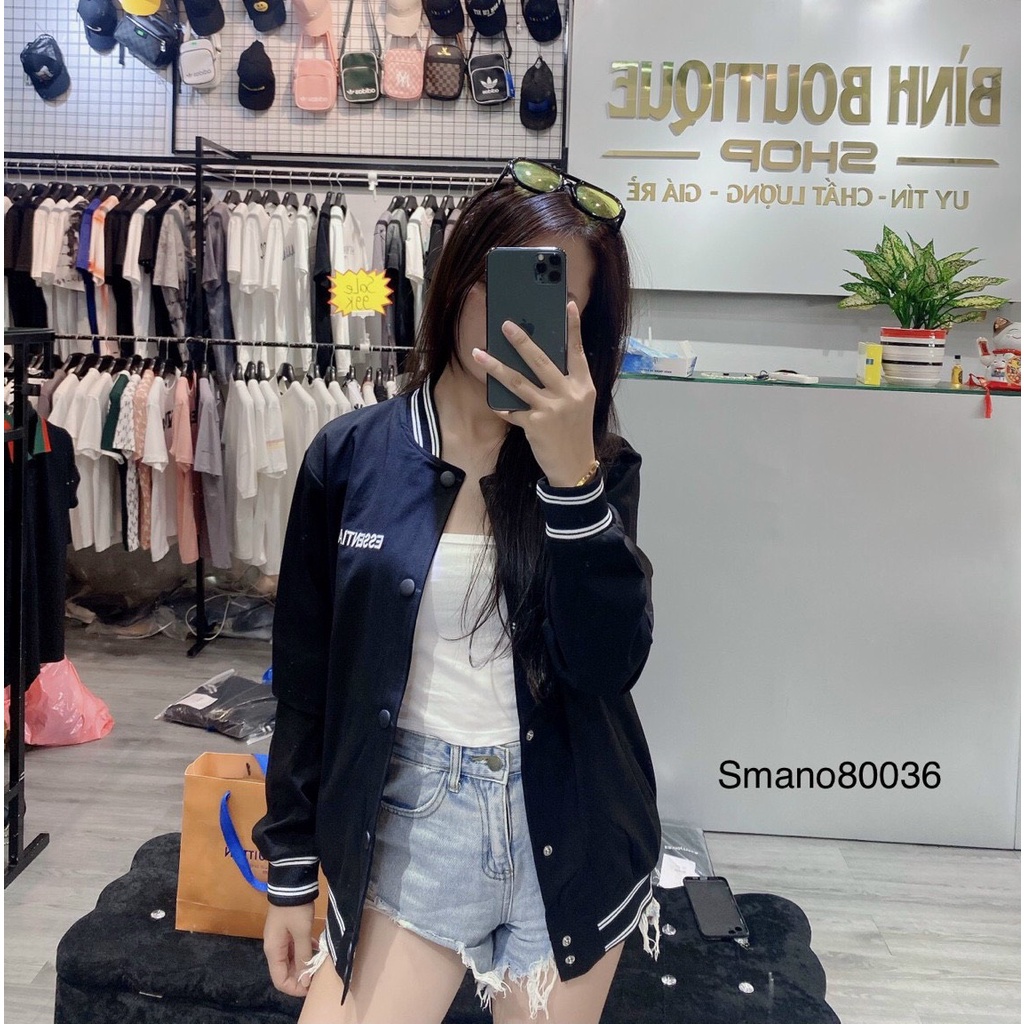 Áo bomber BB06  áo nỉ unisex  chất liệu nỉ bóng mềm mịn phù hợp cho cả nam và nữ.