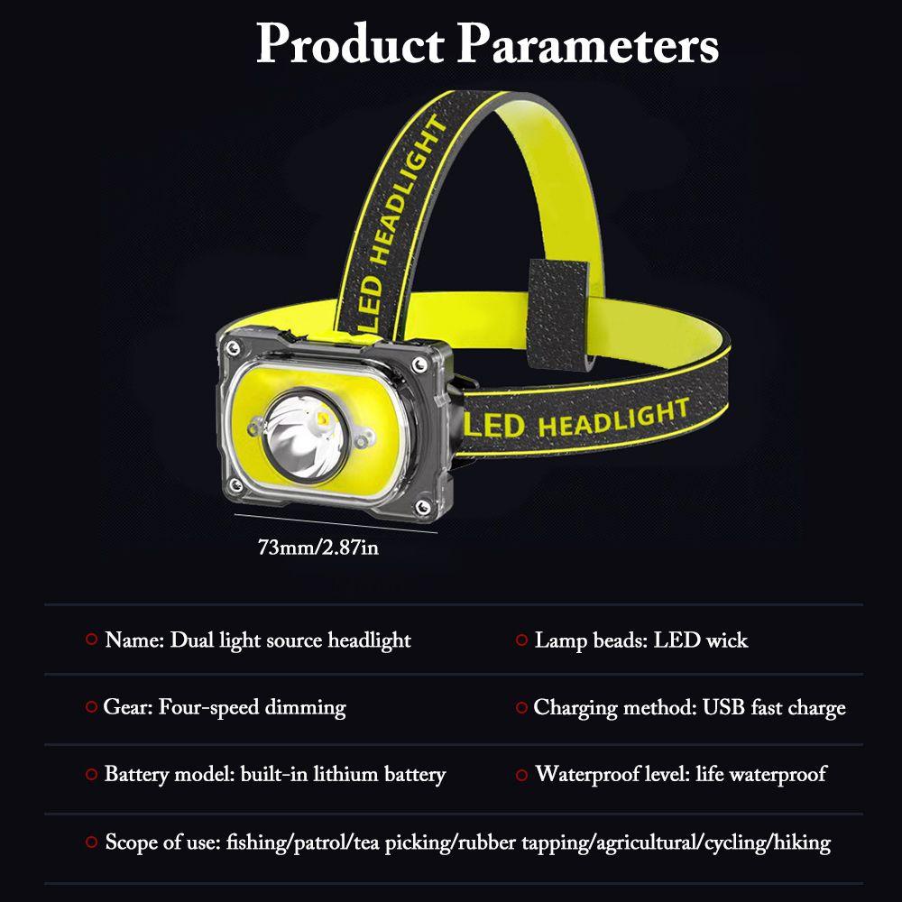 Đèn Pin Đội Đầu Siêu Sáng Sạc USB