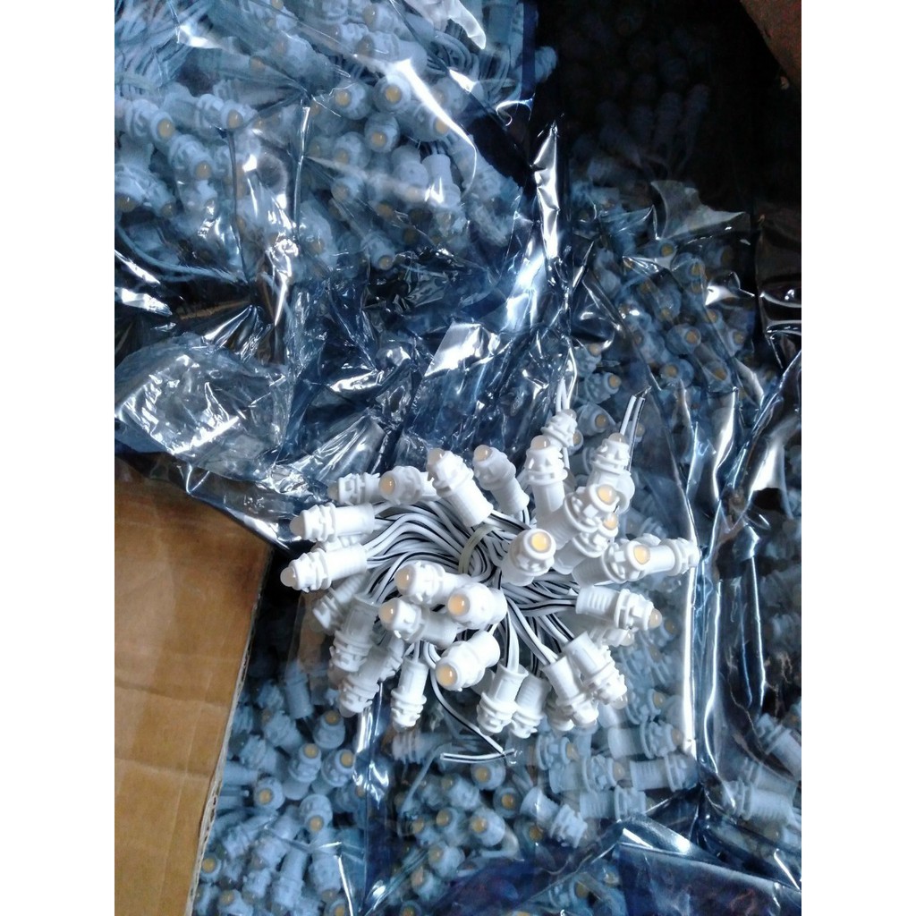 DÂY LED ĐÚC QUẤN CÂY, VÀNG NẰNG dây led đúc cuộn dài 2.5m - 50 bóng trang trí cuốn cây, trang trí quán đẹp long lanh