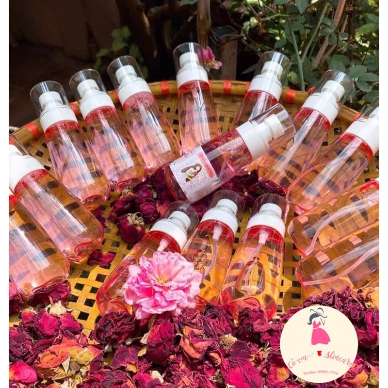 NƯỚC HOA HỒNG ORGANIC - Se khít lỗ chân lông, cân bằng độ pH [100% tinh chất hoa hồng tươi] | BigBuy360 - bigbuy360.vn