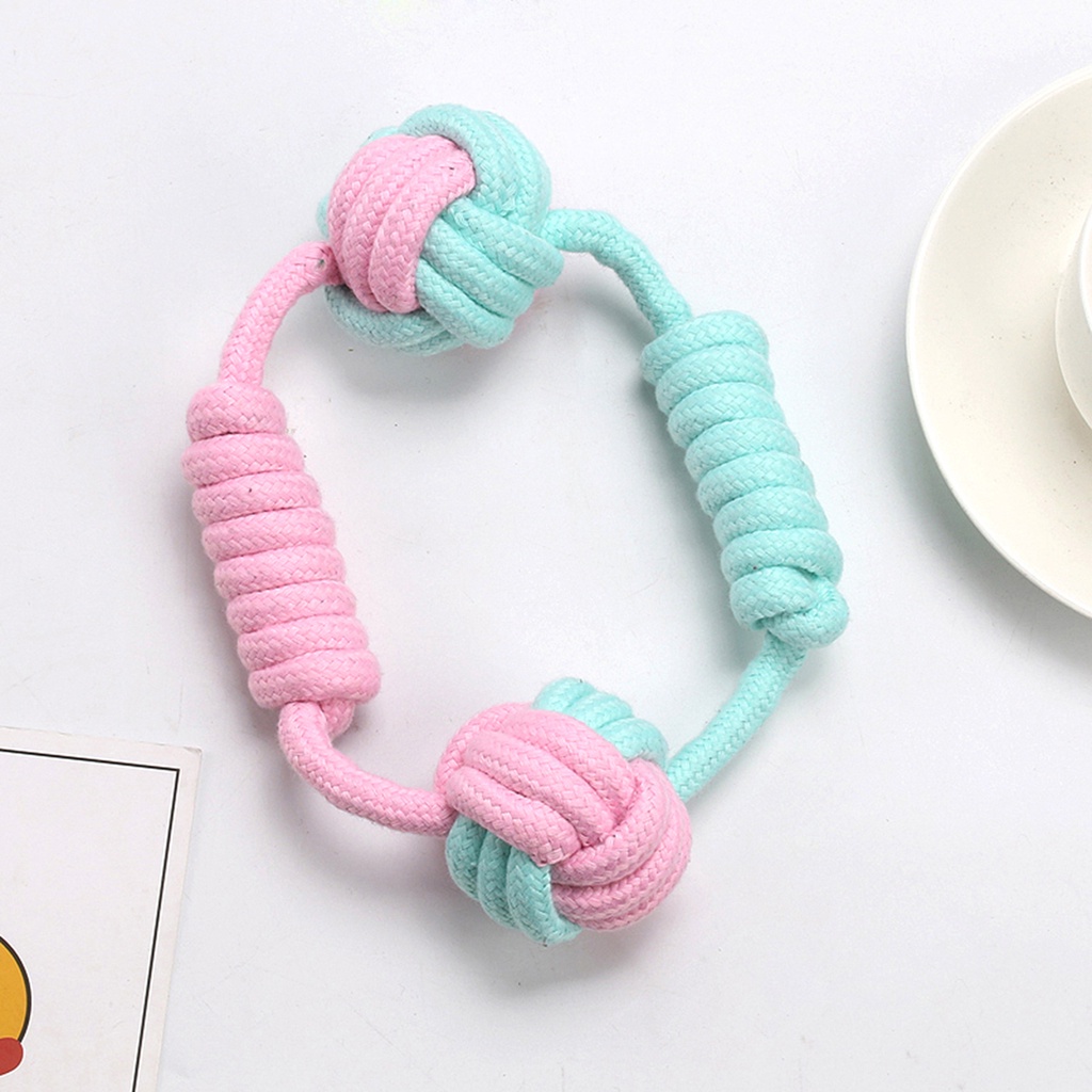 1 Bộ Đồ Chơi Cho Chó Nhai Bằng Dây Cotton Bện Chống Mài Mòn