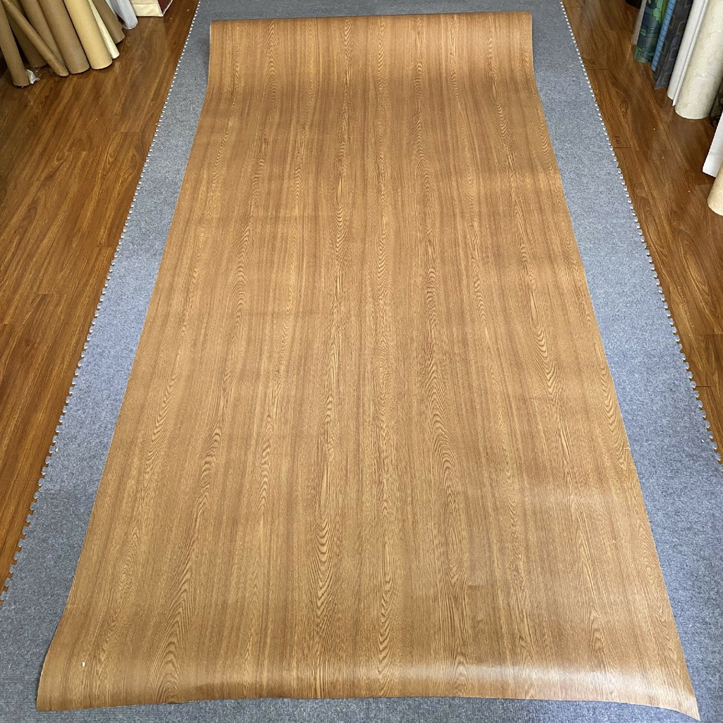 Giấy dán tường giả vân gỗ 3D decal trang trí bàn,ghế,tủ chống thấm khổ 120cm | BigBuy360 - bigbuy360.vn