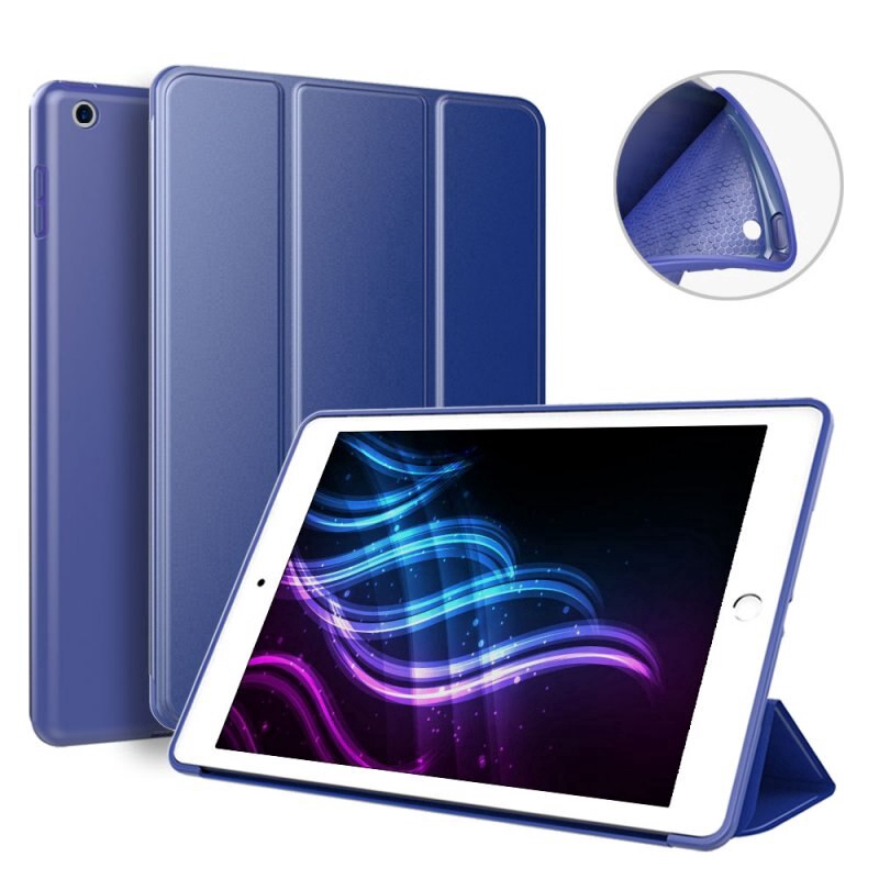 iPad mini 1 2 3 7.9'' Magnet Smart Sleep Awake Foldable Leather Cover Apple Case Soft Silicone Back