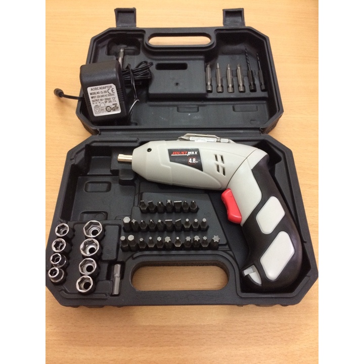 Bộ máy khoan và vặn ốc vít kèm 45 chi tiết JOUST MAX, máy khoan cầm tay tiện lợi