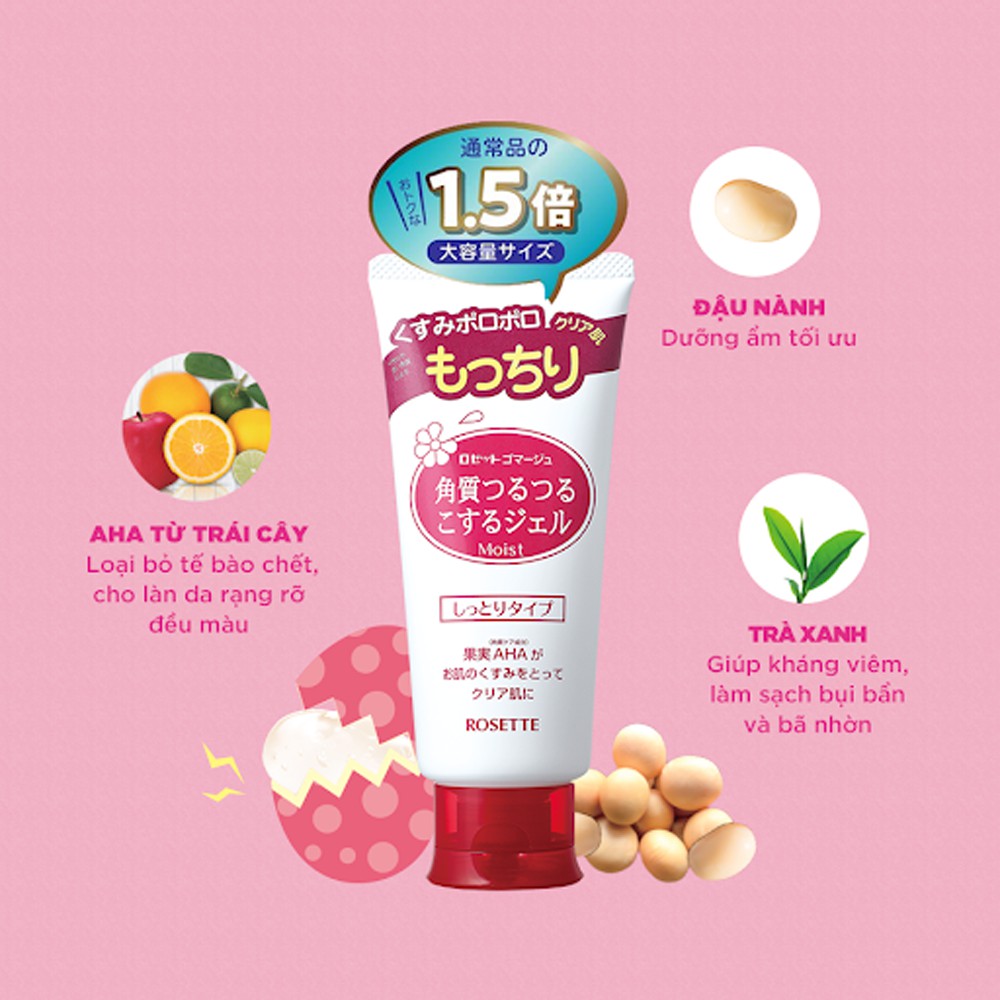 Tẩy Tế Bào Chết Rosette Peeling Gel Nhật Bản TẨY DA CHẾT ROSETTE Gommage 120g