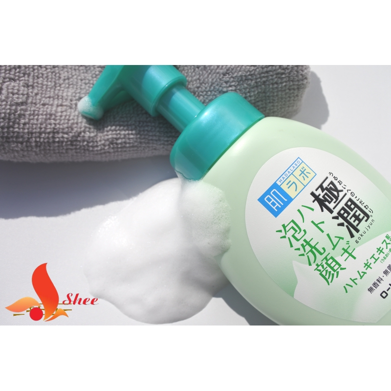 Sữa rửa mặt tạo bọt Hada Labo Nhật Bản Gokujyun Foaming Cleanser chai 160ml