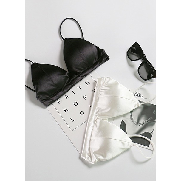 [RẺ VÔ ĐỊCH] Áo bra nữ lụa diện váy áo hở vai nâng ngực không gọng mút mỏng Y46 | BigBuy360 - bigbuy360.vn