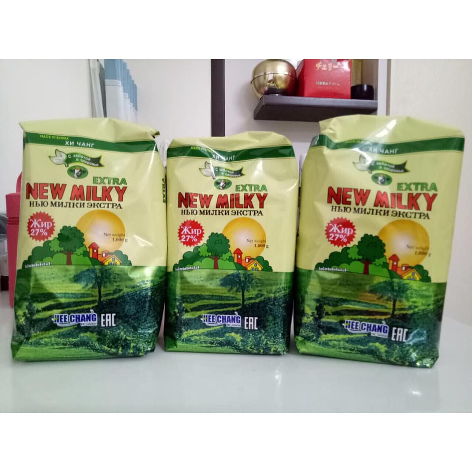 Combo 3 gói sữa béo Newmilky chuẩn Nga date mới T9/2022