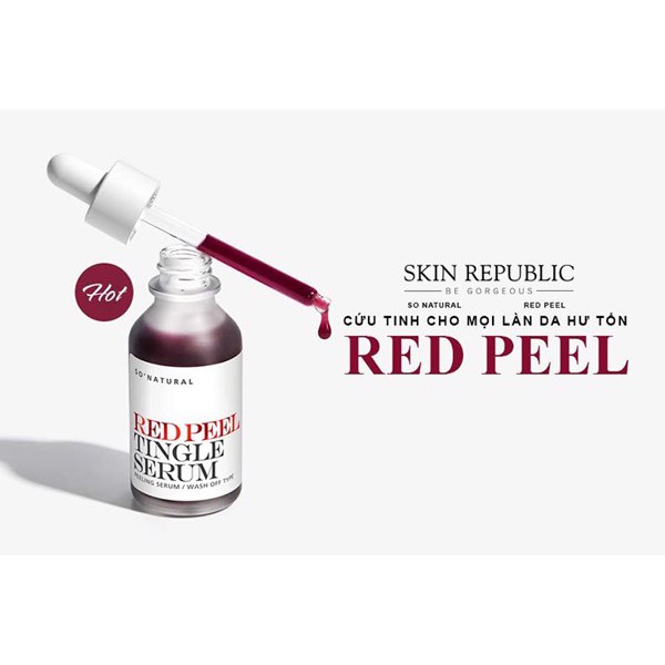 Tinh Chất Tái Tạo Da So'Natural Red Peel Tingle Serum - 35ml