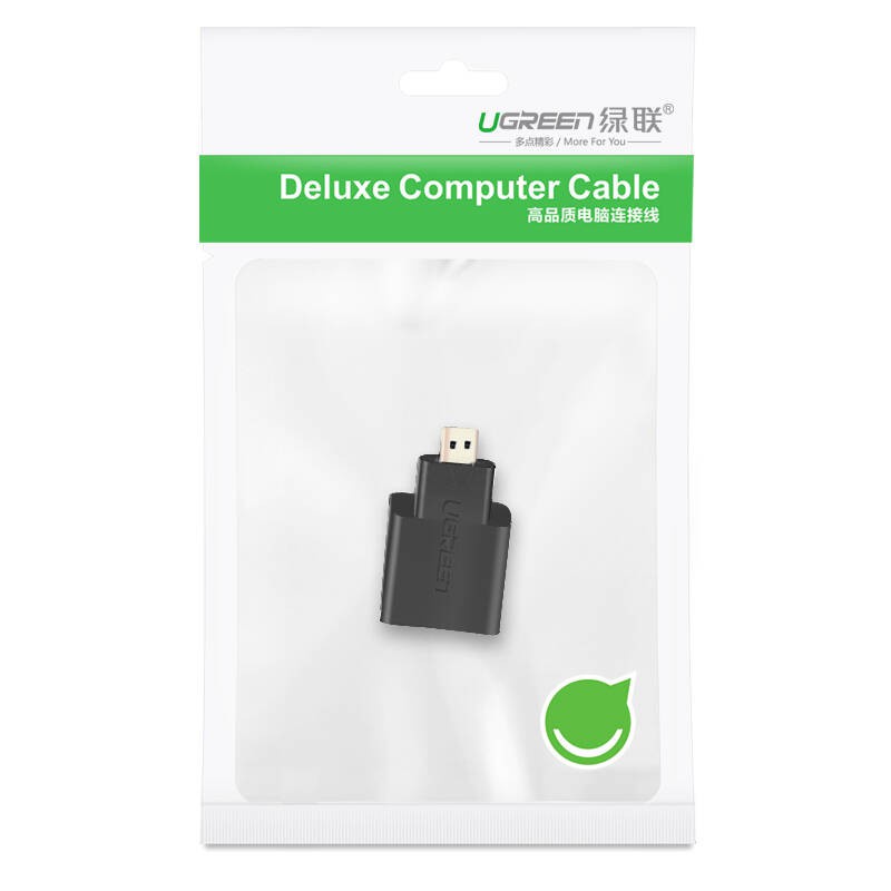 Đầu chuyển đổi micro HDMI male to hdmi female - UGREEN 20106 - (màu đen)