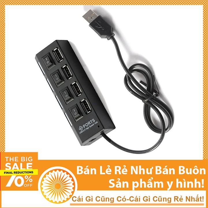 HUB USB Hình Ổ Điện 1 Ra 4