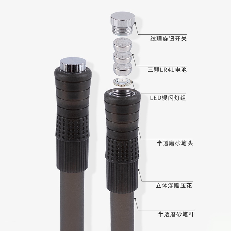 Bút Xoay Có Đèn Nhiều Màu Sắc Chống Trượt Chuyên Nghiệp Cho Học Sinh