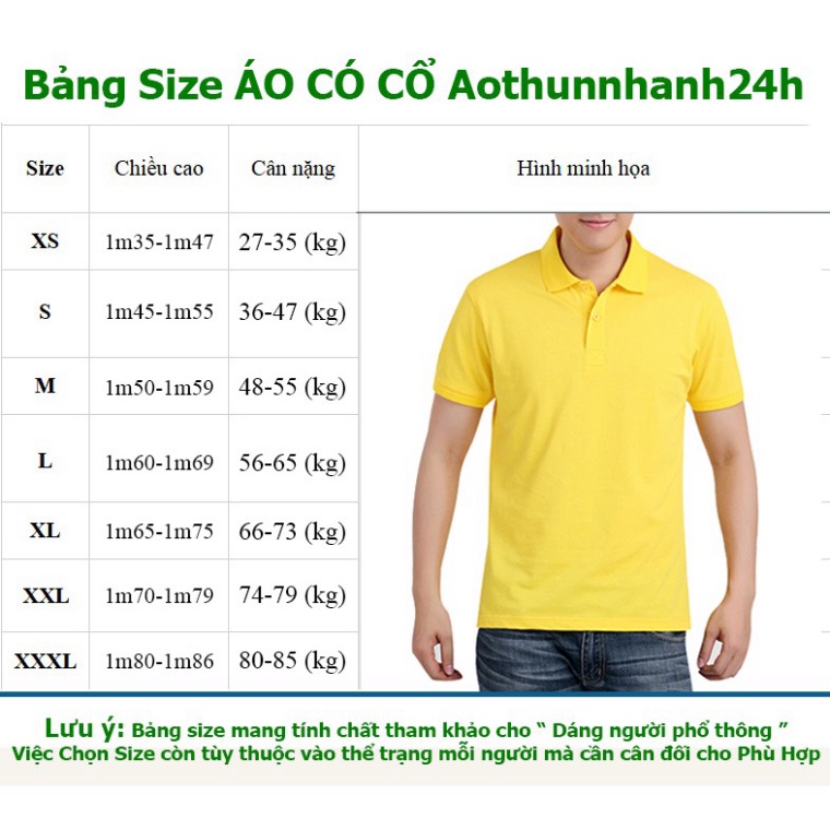 Áo Thun Có Cổ Nam Polo Thoitrang24h Nhiều Màu Vải Cá Sấu 4 Chiều Không Xù Lông