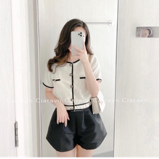 Áo dạ mỏng tay ngắn, quần tafta