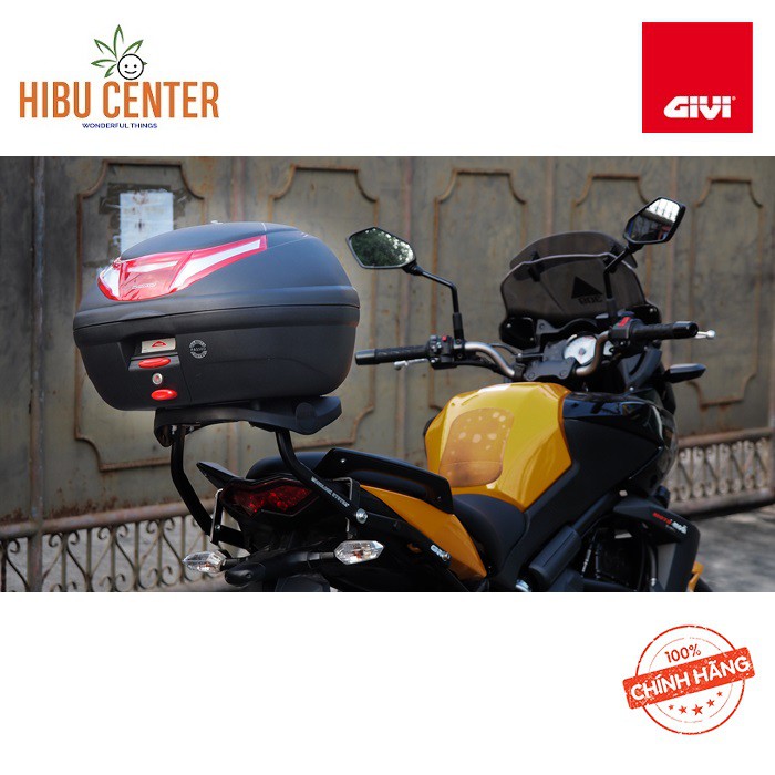 Thùng Givi E350RN FLOW II Công Nghệ Monolock Gắn Sau Xe Máy Motor Tay ga Kèm Đế Đệm Hàng Chính Hãng – HBCENTER