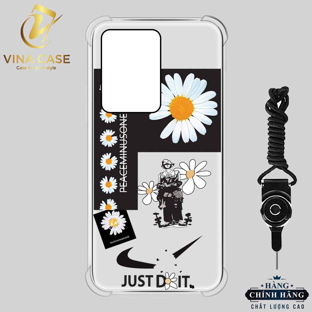 Ốp lưng Samsung S20 Ultra Hoa Cúc Peaceminusone chống sốc trong(sản phẩm có 6 mẫu)-Tặng kèm dây đeo điện thoại