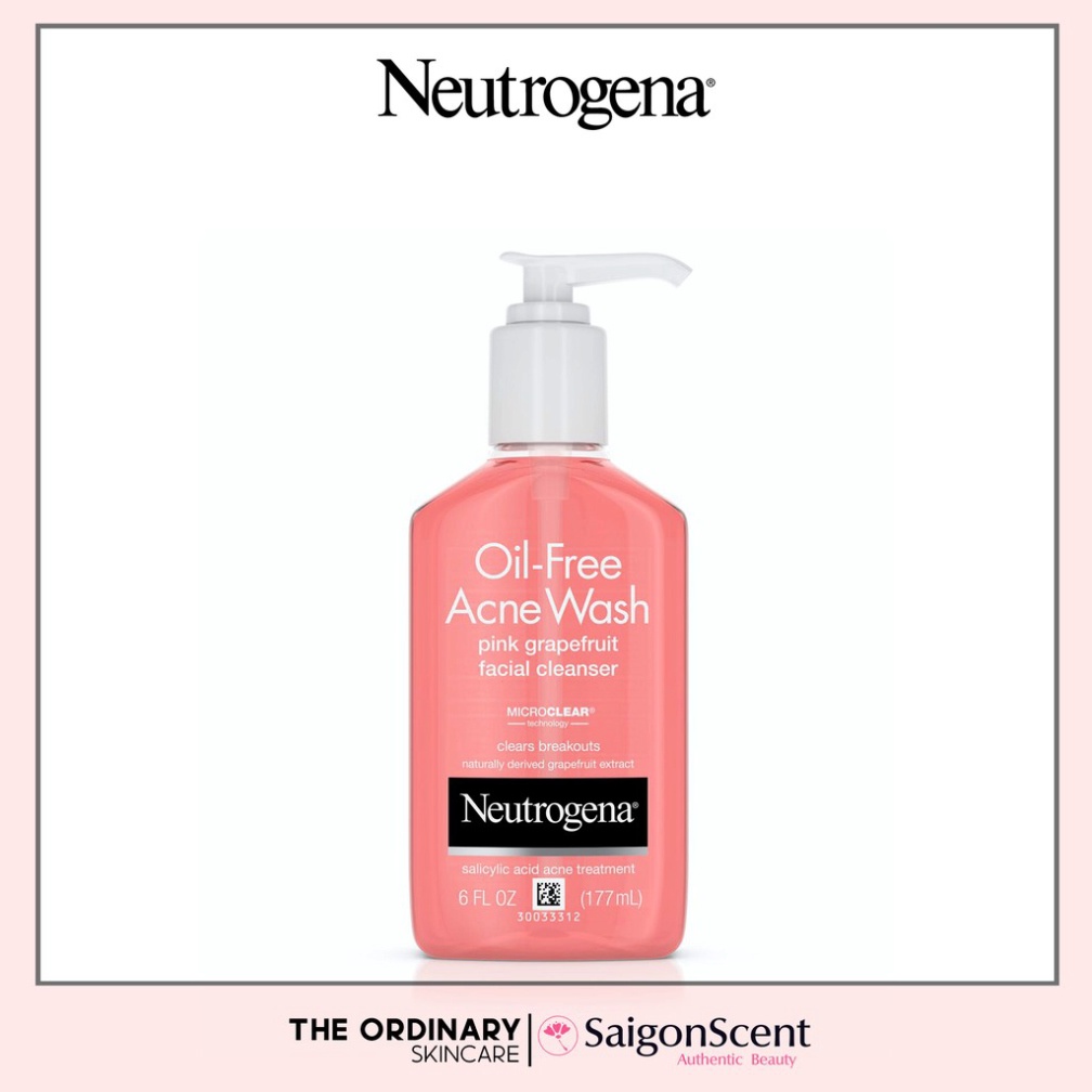 NGÀY DUY NHẤT Sữa rửa mặt giảm mụn Neutrogena Pink Grapefruit Acne Face Wash ( 177mL ) NGÀY DUY NHẤT