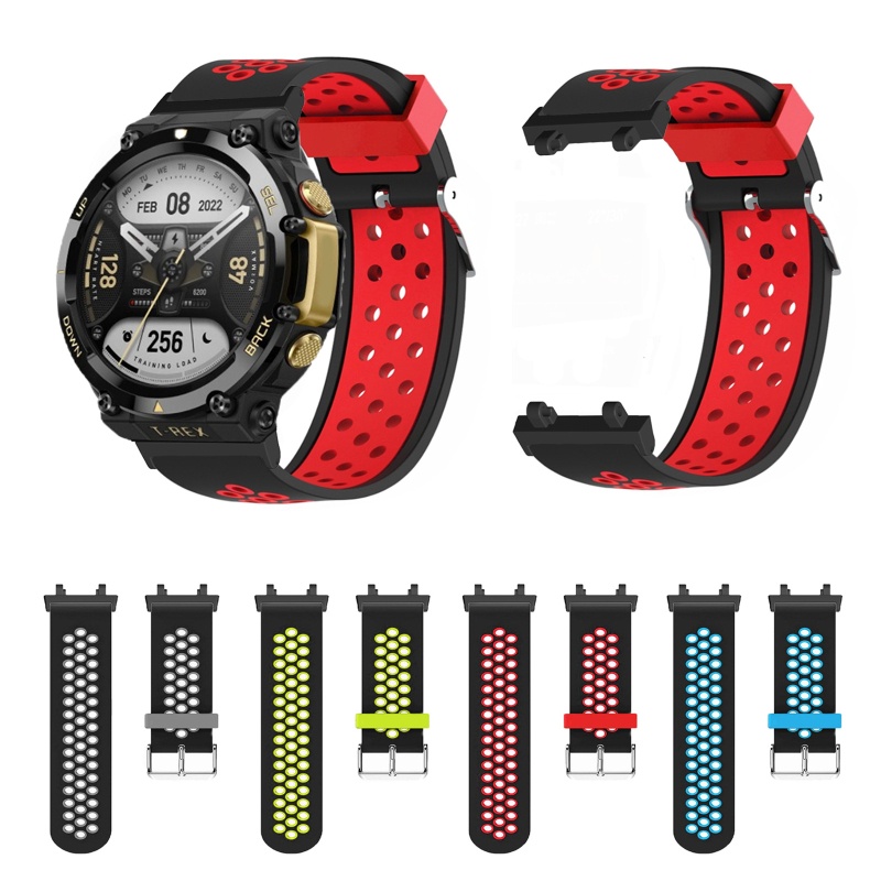 Dây Đeo Silicon Hai Màu Cho Đồng Hồ Thông Minh Huami Amazfit 2