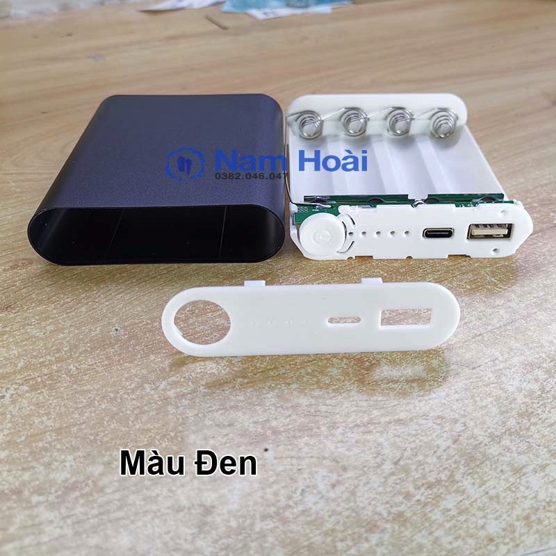 Mạch sạc 4 cell pin  + box 4 cell võ nhôm cao cấp Màu sắc tự chọn - Mẫu mới 2022