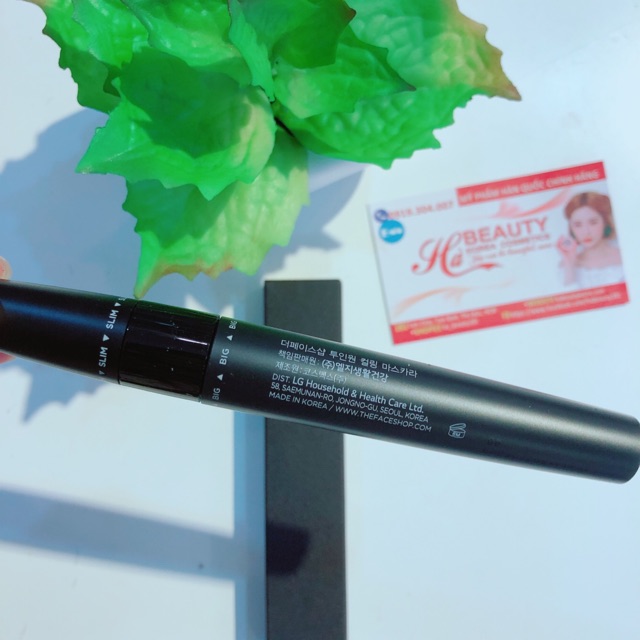 (AUTH_Korea)Mascara 2in1 (2đầu) The Face Shop