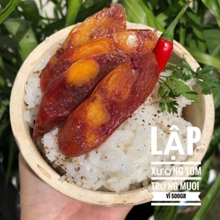 500gr lạp xưởng tôm trứng muối