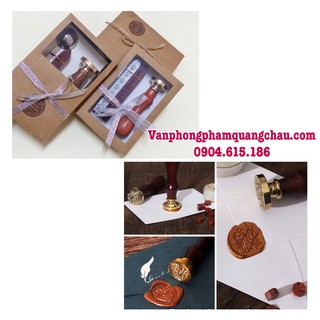 Dấu sáp niêm phong - Dấu sáp hoặc Combo dấu+muỗng+sáp (Đọc kỹ mô tả sản phẩm)