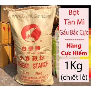 BỘT TÀN MÌ GẤU BẮC CỰC HONG KONG 1KG - CHINA POLAR BEAR BRAND WHEAT STARCH