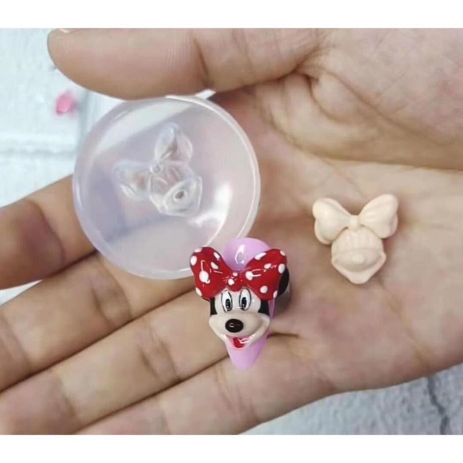 Khuôn silicon làm chuột mickey trang trí móng siêu dễ bằng sơn gel [GIÁ SỐC]