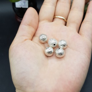 Hạt Charm bạc 925 Bi cát nhiều kích thước