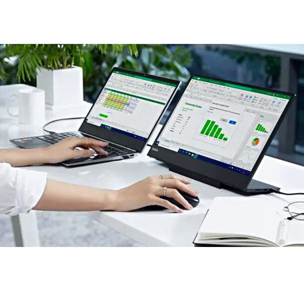 Màn hình di động Lenovo ThinkVision M15 / M14  FHD/ USB-C/ IPS/ 3Yrs - Hàng chính hãng, BH 36 tháng