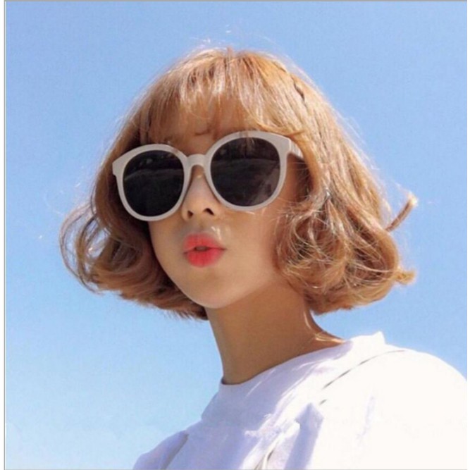 Kính V gọng trắng tròn (kính hot girl) CÓ CHỮ V 😘😘😘-MS19 | BigBuy360 - bigbuy360.vn