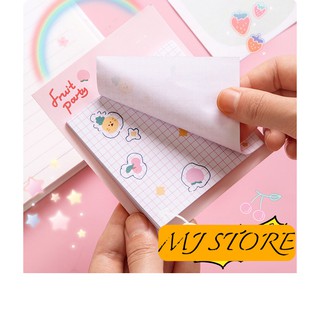 Giấy note cute - 125 tờ (set 5 xấp) - mjstore