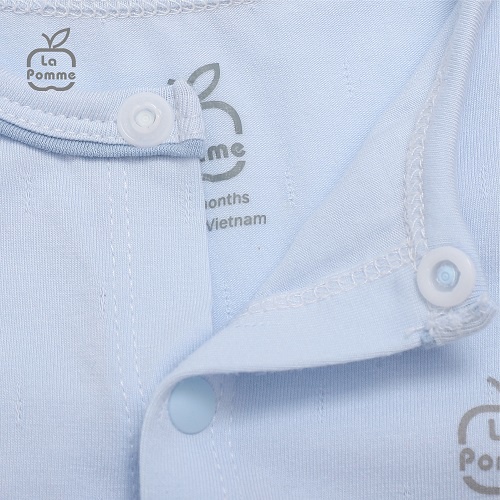 Bộ đồ dài tay La Pomme cúc lệch chú voi Dumbo - Xanh