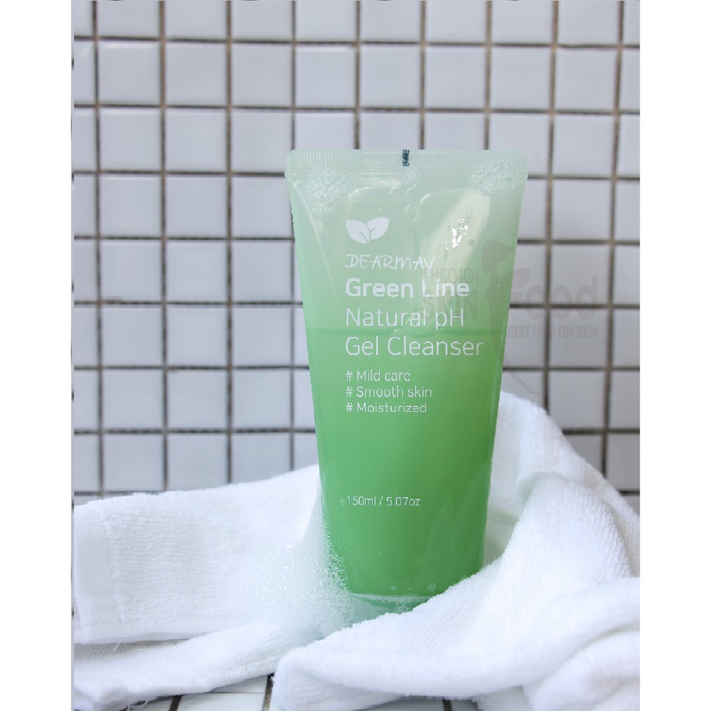 Sữa Rửa Mặt Dạng Gel Dịu Nhẹ Dearmay Green Line Natural pH Gel Cleanser 150ml | BigBuy360 - bigbuy360.vn