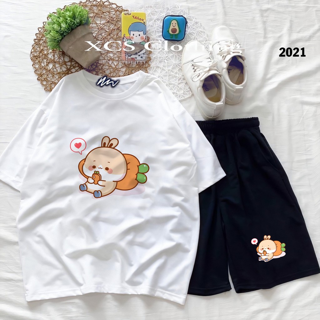 Đồ Bộ Hoạt Hình Unisex Dể thương – Aossi , Set Cartoon, Freesize, Thun Cotton, Nam Nữ Đều Mặc Được