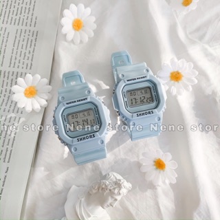 Đồng hồ thể thao nữ Shorrs cá tính màu xanh pastel