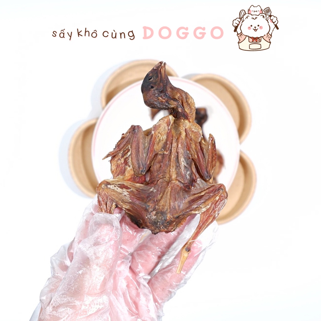 Treat Bánh Thưởng Cho Chó Chim Cút Sấy Khô DOGGOSTYLE Homemade Cung Cấp Protein Chất Xơ Cái Thiện Tiêu Hóa