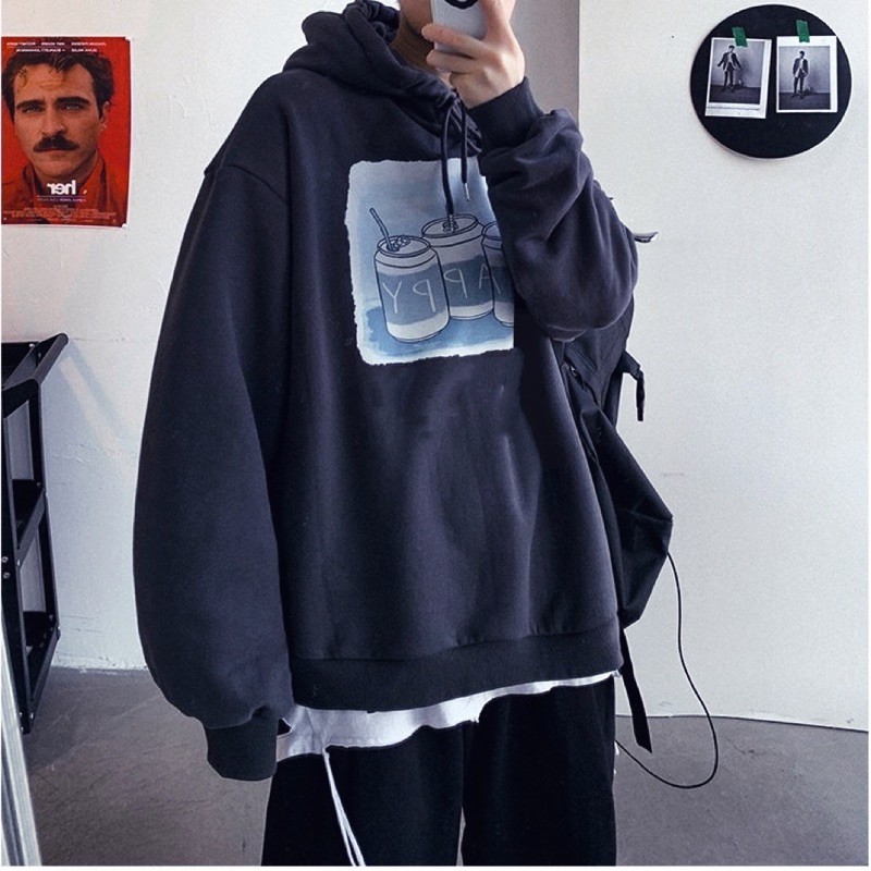 [RẺ VÔ ĐỊCH] Áo Hoodie nỉ Happy in lon nhiều màu | BigBuy360 - bigbuy360.vn