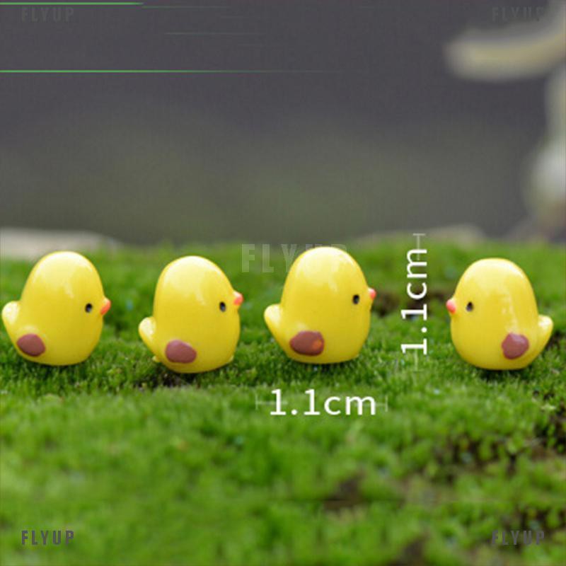 Set 5 Mô Hình Chú Gà Con mini Trang Trí Sân Vườn