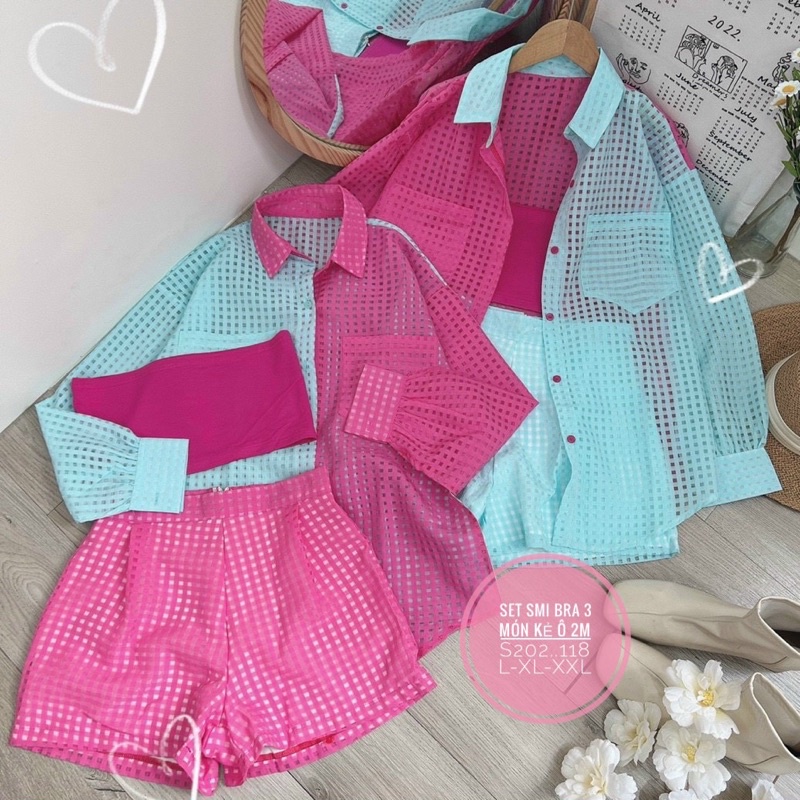 Set áo sơ mi 2 màu