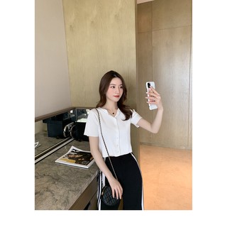 Áo croptop thun len tăm form body hàng quảng châu cực kì cao cấp