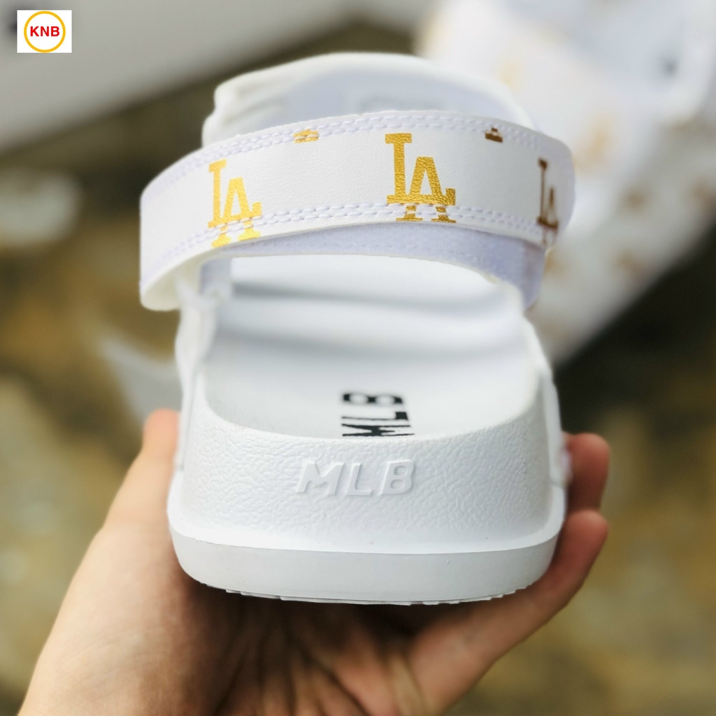 Giày Sandal -FREESHIP-Dép Sandal nam nữ thể thao 𝐌𝐋𝐁 full mẫu bền đẹp đế bằng siêu nhẹ học sinh,LA trắng (vàng)