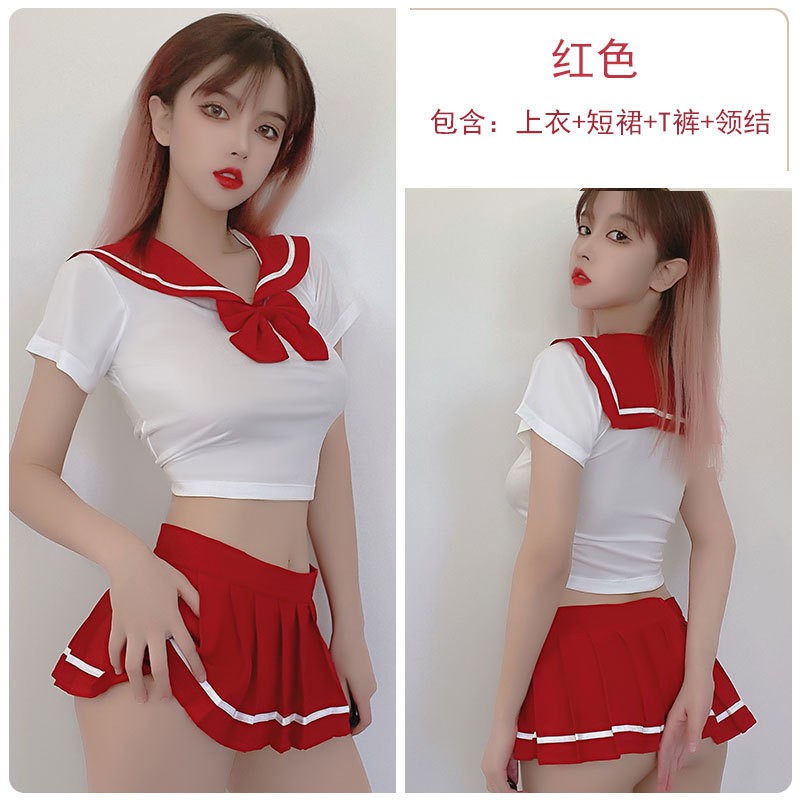 Đồ lót sexy, đồng phục học sinh không eo gợi cảm, cosplay, thủy thủ Nhật Bản, bộ 600