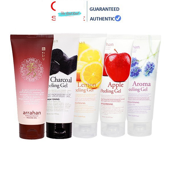 [Mã giảm giá mỹ phẩm chính hãng] Gel Tẩy da chết hoa quả làm trắng da – Arrahan Whitening Peeling Gel 180ml Hàn Quốc - C