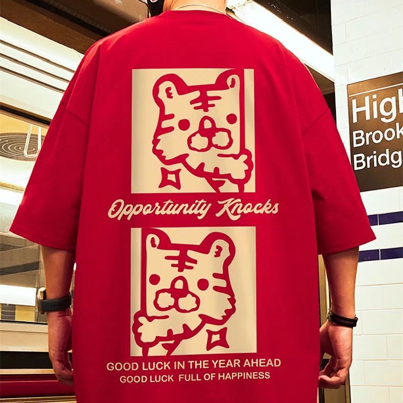 Áo Thun Tay Ngắn Cổ Tròn Dáng Rộng In Họa Tiết Hoạt Hình Phong Cách Hip Hop Thời Trang Mùa Hè Cho Nam Size M-8XL