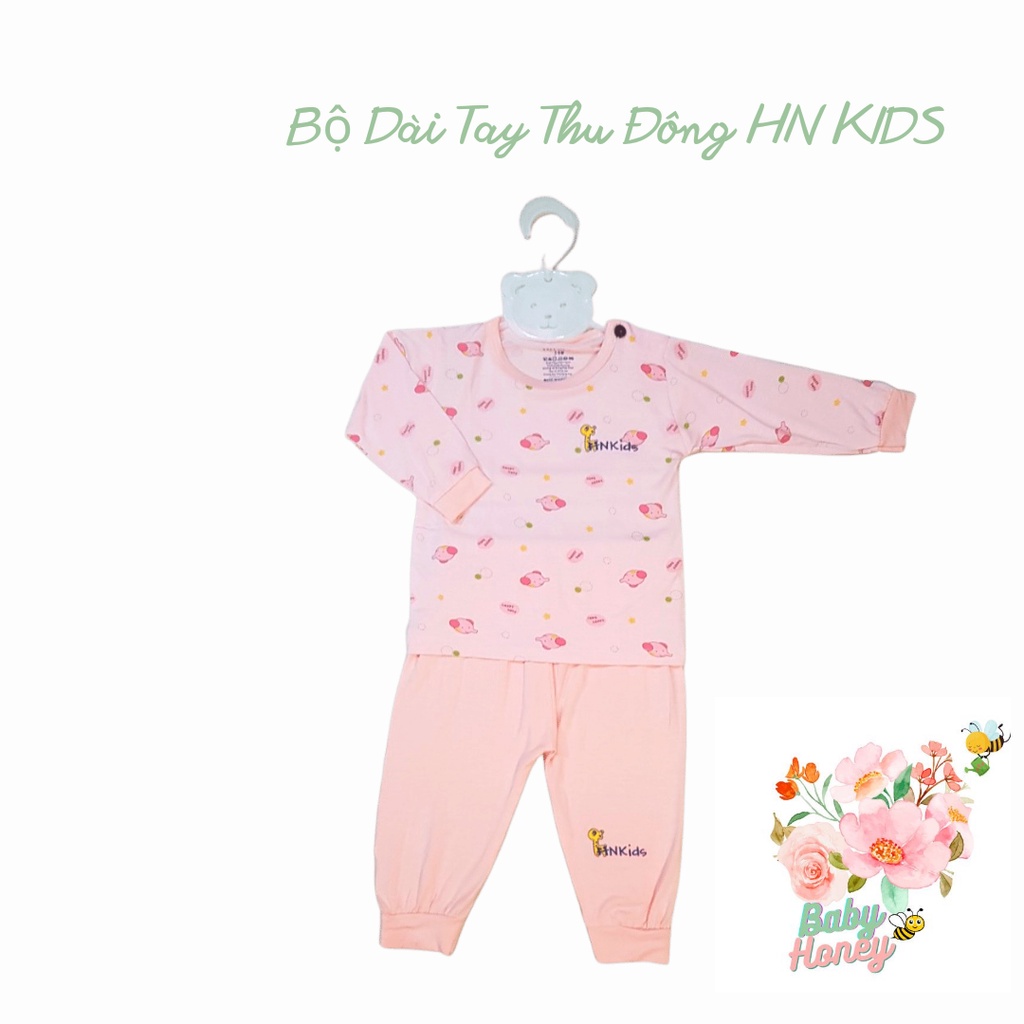 Bộ quần áo thu đông trẻ em HN Kids họa tiết cho bé 0-12mth